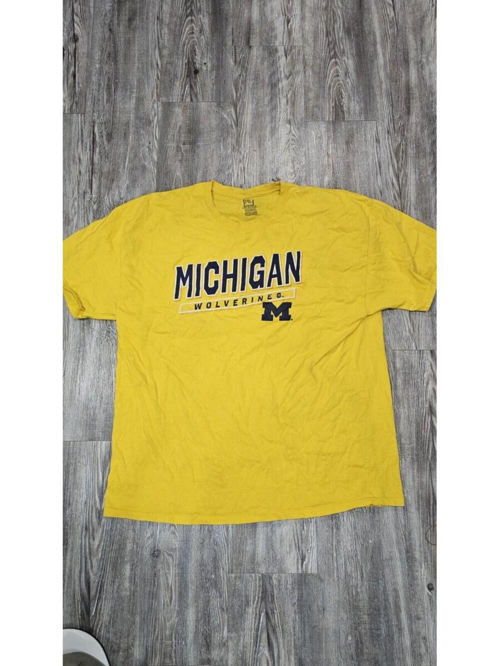 Knights Apparel ProEdge Michigan Wolverines Yellow T-Shirt NCAA Graphic Tee